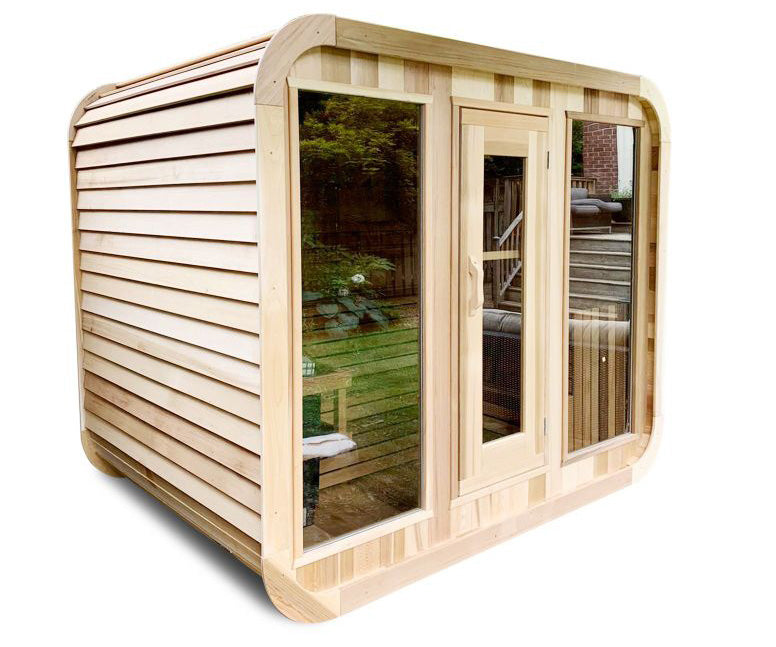 Traditional Cedar 4 Person Cube Sauna