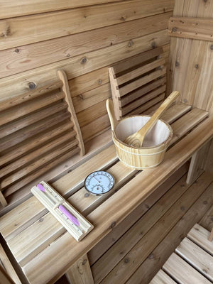 Traditional Cedar 2 Person Cube Sauna