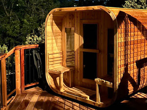 Traditional Cedar 6 Person Cube Sauna